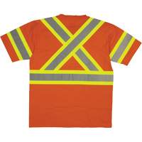 Short Sleeve Safety T-Shirt, Cotton, X-Small, High Visibility Orange Equipment World