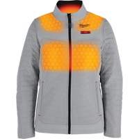 M12 Heated Axis Jacket with Battery, Women's, Small, Grey Equipment World