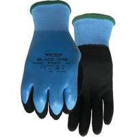 Gants hydrofuges Stealth Black Ops, Taille Petit, Calibre 15, Rev&ecirc;tement Latex de caoutchouc, Enveloppe en Fibre de verre/Polyester, ASTM ANSI niveau A4 Equipment World