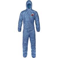 Hooded Coveralls, Large, Blue, MicroMax&reg; VP Equipment World