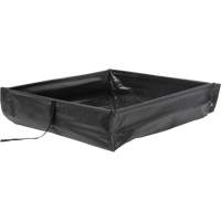 Collapsible Roll-Up Spill Berm, 15 US gal. Capacity, 2' W x 2' L x 6" H Equipment World