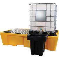 Double IBC Spill Pallet, 317 US gal. Spill Capacity, 89" x 57" x 23" Equipment World