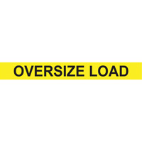 Oversize Load Heavy Haul Sign, Decal/Vinyl, 96" W x 12" H Equipment World