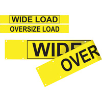Double Sided Wide Load/Oversized Load Banner, Vinyl, 96" W x 12" H Equipment World
