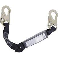 SA-5200-2.5 Shock Absorbing Lanyard, 2.5', Snap Hook Center, Snap Hook Leg Ends, Polyester Equipment World