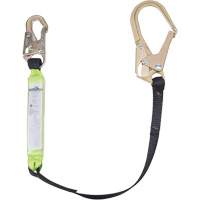 SA-6402-4 Shock Absorbing Lanyard, 4', Form Hook Center, Snap Hook Leg Ends, Polyester Equipment World