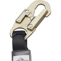SA-5500-4 Shock Absorbing Lanyard, 4', Snap Hook Center, Snap Hook Leg Ends, Galvanized Steel Equipment World