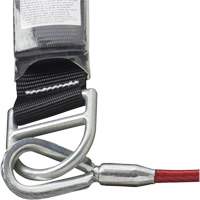 SA-5500-4 Shock Absorbing Lanyard, 4', Snap Hook Center, Snap Hook Leg Ends, Galvanized Steel Equipment World