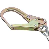 SA-5502-6 Shock Absorbing Lanyard, 6', Form Hook Center, Snap Hook Leg Ends, Galvanized Steel Equipment World