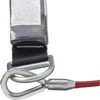 SA-5502-6 Shock Absorbing Lanyard, 6', Form Hook Center, Snap Hook Leg Ends, Galvanized Steel Equipment World