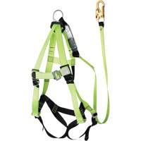 FBH-10000A6440-4 4' Class A Harness & Lanyard with 350 lbs. Capacity, Harness/Lanyard Combo Equipment World