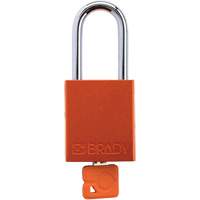 Velocity Plus Safety Lockout Padlock, Orange, Keyed Alike, Aluminum, 1-1/2" Width Equipment World