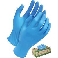 Gants jetables en tri polym&egrave;re, Petit, Poly&eacute;thyl&egrave;ne, 5 mils, Sans poudre, Bleu Equipment World