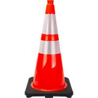 Premium Traffic Cone, 28", Orange, 4" & 6" Reflective Collar(s) Equipment World