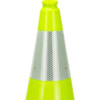 Premium Traffic Cone, 18", Lime Green, 6" Reflective Collar(s) Equipment World