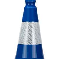Premium Traffic Cone, 28", Blue, 4" Reflective Collar(s) Equipment World