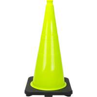 Premium Traffic Cone, 28", Lime Green Equipment World