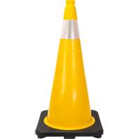 Premium Traffic Cone, 28", Yellow, 4" Reflective Collar(s) Equipment World