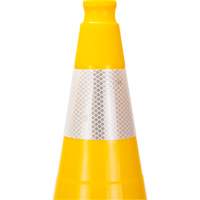 Premium Traffic Cone, 28", Yellow, 4" Reflective Collar(s) Equipment World