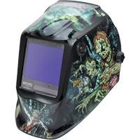 VIKING 3350 Zombie Welding Helmet, 3.74" L x 3.34" W View Area, 5 - 13 Shade Range Equipment World