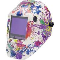 VIKING 3350 Creative Spark Welding Helmet, 3.74" L x 3.34" W View Area, 5 - 13 Shade Range Equipment World
