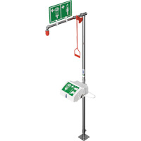 Combination Shower with Closed ABS Bowl & Bottom Inlet, Pedestal Equipment World