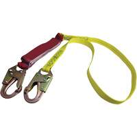 External Energy Absorber Lanyard with 3/4" Hook, 6', Snap Hook Center, Snap Hook Leg Ends, Polyester Equipment World