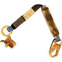 Trailing Rope Grab with Attached Shock Pack Lanyard, 2', Snap Hook Center, Snap Hook Leg Ends, Polyester Equipment World