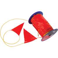 Warning Line with Flags, 328' L, Orange/Yellow Equipment World