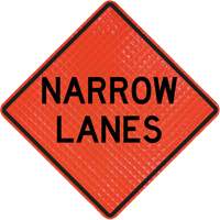 Quadra Flex Roll-Up Sign with Traffic Control Person Ahead Symbol Equipment World