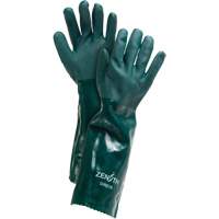 Gants verts &agrave; double enduit, 18" lo, PVC, Doublure en Jersey de coton, 70 mils Equipment World