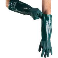 Gants verts &agrave; double enduit, 18" lo, PVC, Doublure en Jersey de coton, 70 mils Equipment World