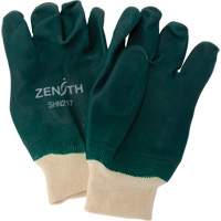 Gants verts &agrave; double enduit, 10" lo, PVC, Doublure en Jersey de coton, 70 mils Equipment World