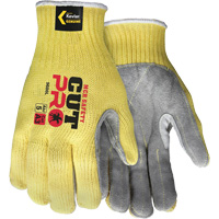 CutPro&reg; Cut Resistant Work Gloves with Split Leather Palm, Size Small, 7 Gauge, Kevlar&reg; Shell, ASTM ANSI Level A3 Equipment World