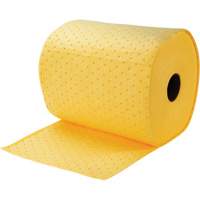 Rouleaux absorbants li&eacute;es, Poids moyen, 150' lo x 15" la, Absorption 8 gal. Equipment World