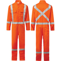 Bizflame&reg; 88/12 Iona 7 oz. FR510 FR Coverall, Size 36, Orange Equipment World