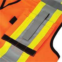 6680 High-Visibility Antimicrobial Mesh-Back Surveyor Vest, High Visibility Orange, Small, Polyester Equipment World