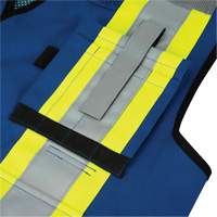 6681 High-Visibility Antimicrobial Mesh-Back Surveyor Vest, Royal Blue, Small, Polyester Equipment World