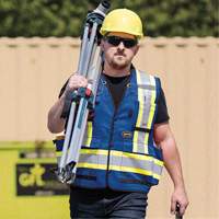 6681 High-Visibility Antimicrobial Mesh-Back Surveyor Vest, Royal Blue, Small, Polyester Equipment World