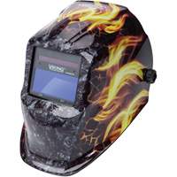 VIKING 1740 Ignition Auto-Darkening Welding Helmet, 3.78" L x 1.67" W View Area, 9 - 13 Shade Range Equipment World