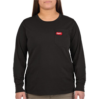 GRIDIRON Long Sleeve Pocket T-Shirt, Women's, X-Small, Black Equipment World