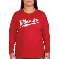 GRIDIRON Long Sleeve Logo T-Shirt, Women's, X-Small, Red Equipment World