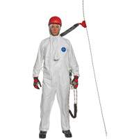Harness-Compatible Disposable Coverall, Small, White, Tyvek&reg; 500 Equipment World