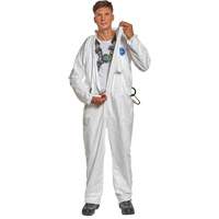 Harness-Compatible Disposable Coverall, Small, White, Tyvek&reg; 500 Equipment World