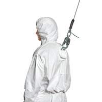 Harness-Compatible Disposable Coverall, Small, White, Tyvek&reg; 500 Equipment World