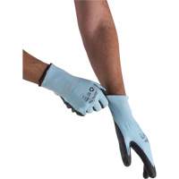 Eco-Friendly Stretch Cut-Resistant Gloves, Size 7, 13 Gauge, Polyurethane Coated, HPPE/RPET Shell, ASTM ANSI Level A3 Equipment World