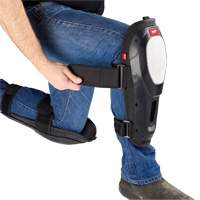 Dynamic Flooring Knee Pad, Hook and Loop Style, Plastic Caps, Foam Pads Equipment World