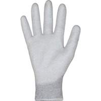 KnitActiv Electrostatic Dissipative Low-Linting White Gloves, 5, Polyurethane Coating, 13 Gauge, Nylon/Cotton Shell Equipment World