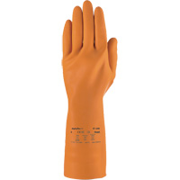 AlphaTec&reg; 87-208 Heavy-Duty Chemical-Resistant Gloves, Size 7, 12.8" L, Rubber Latex, Cotton/Flock-Lined Inner Lining, 29.5-mil Equipment World