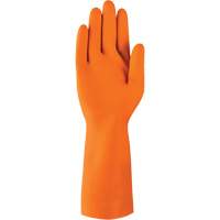 AlphaTec&reg; 87-208 Heavy-Duty Chemical-Resistant Gloves, Size 7, 12.8" L, Rubber Latex, Cotton/Flock-Lined Inner Lining, 29.5-mil Equipment World
